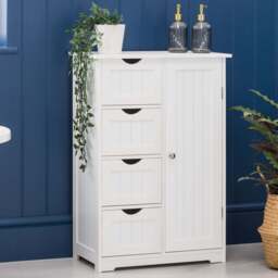 Clovelly White Bathroom Drawer Cabinet - Christow