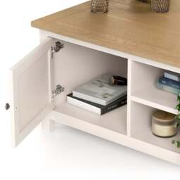 Dartmouth Coffee Table with Cupboard Storage - Christow - thumbnail 6