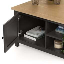 Dartmouth Coffee Table with Cupboard Storage - Christow - thumbnail 2