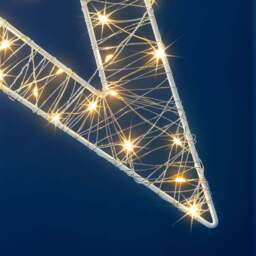 Battery Operated Double Star Light (50cm) - Christow - thumbnail 4