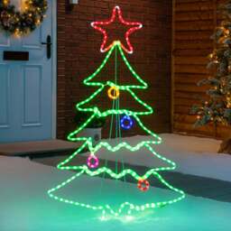LED Christmas Tree Silhouette Light (85cm) - Christow