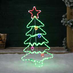 LED Christmas Tree Silhouette Light (85cm) - Christow - thumbnail 4