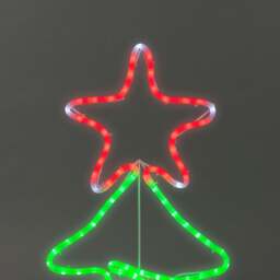 LED Christmas Tree Silhouette Light (85cm) - Christow - thumbnail 3