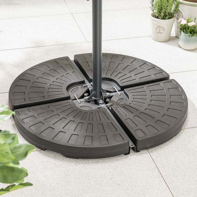 Round Cantilever Parasol Base – 66kg - Christow - image 1
