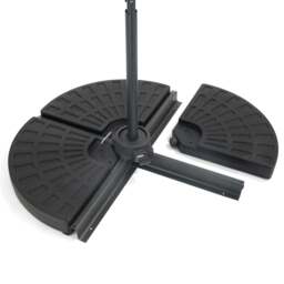 Round Cantilever Parasol Base – 66kg - Christow - thumbnail 3