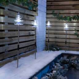 Acrylic Christmas Tree Path Lights - Christow - thumbnail 3