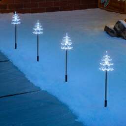 Acrylic Christmas Tree Path Lights - Christow - thumbnail 2