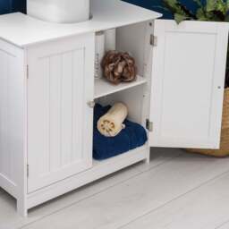 Clovelly White Under Sink Cabinet - Christow - thumbnail 3