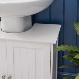 Clovelly White Under Sink Cabinet - Christow - thumbnail 2