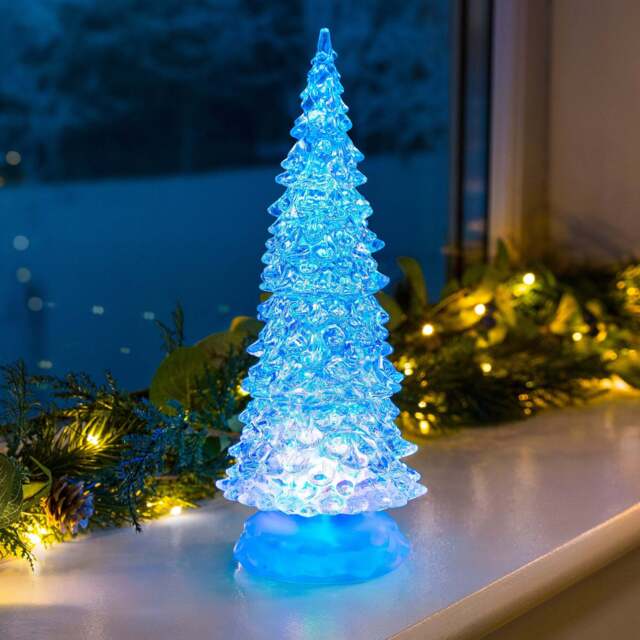 Swirling Glitter LED Christmas Tree - Christow - image 1