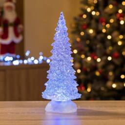 Swirling Glitter LED Christmas Tree - Christow - thumbnail 4