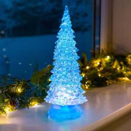 Swirling Glitter LED Christmas Tree - Christow
