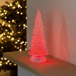 Swirling Glitter LED Christmas Tree - Christow - thumbnail 2