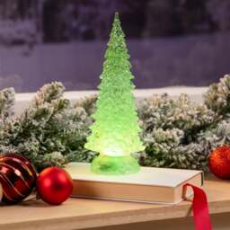 Swirling Glitter LED Christmas Tree - Christow - thumbnail 3
