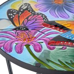 Round Glass Bistro Table - Christow - thumbnail 2