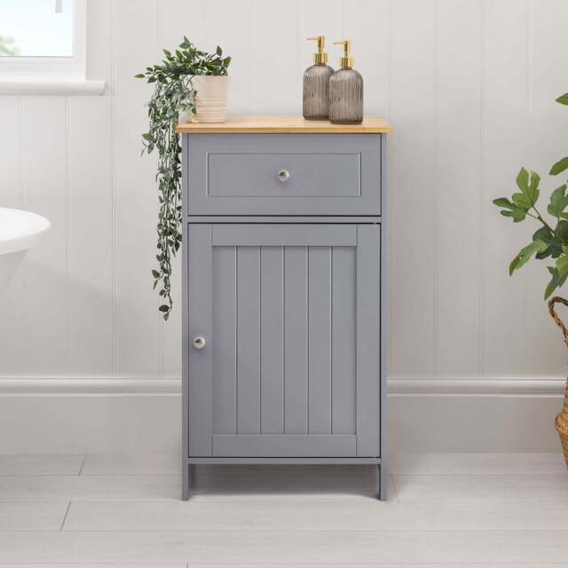 Lustleigh Grey Bathroom Unit with Drawer - Christow - image 1