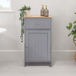 Lustleigh Grey Bathroom Unit with Drawer - Christow - thumbnail 1
