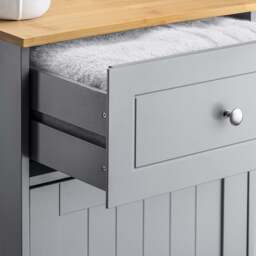 Lustleigh Grey Bathroom Unit with Drawer - Christow - thumbnail 2