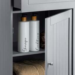 Lustleigh Grey Bathroom Unit with Drawer - Christow - thumbnail 4
