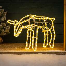 Warm White LED Reindeer - Christow - thumbnail 2