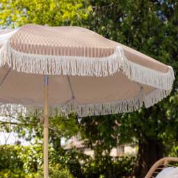 Portable Tassel Parasol with Tilt – 2m - Christow - thumbnail 3