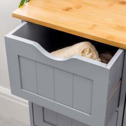 Lustleigh Grey Bathroom Drawer Unit - Christow - thumbnail 2