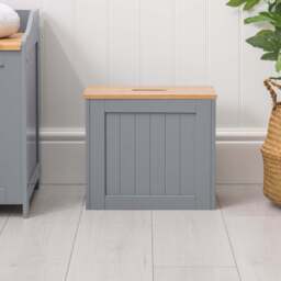 Lustleigh Grey Bathroom Tidy Box - Christow - thumbnail 4