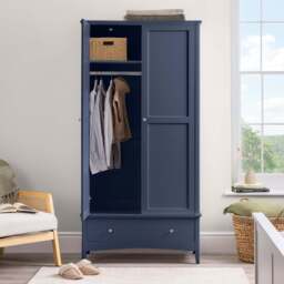 Ilsington Double Wardrobe with Drawer - Christow - thumbnail 6