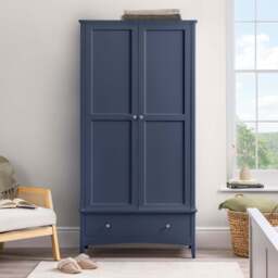Ilsington Double Wardrobe with Drawer - Christow - thumbnail 5
