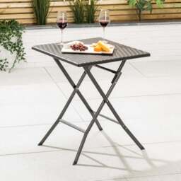 Rattan Effect Bistro Table - Christow - thumbnail 1