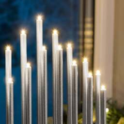 Silver Christmas Candle Bridge Tower Light - Christow - thumbnail 3