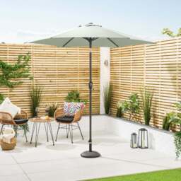 Crank & Tilt Parasol – 2.4m - Christow - thumbnail 6