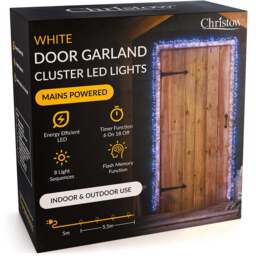 Christmas Cluster Light Door Garland - Christow - thumbnail 5