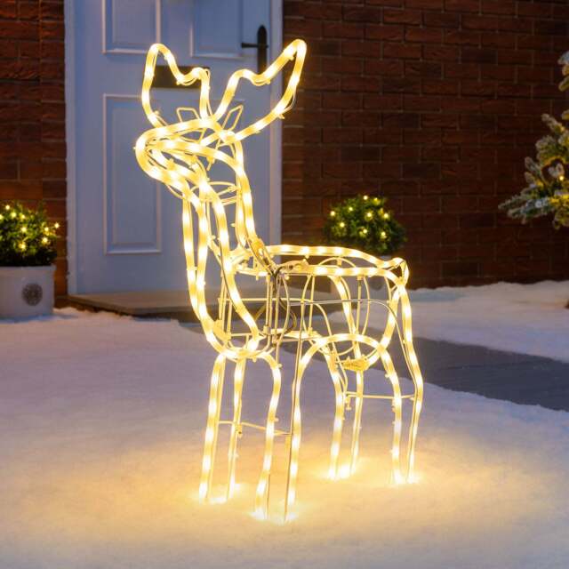 Warm White LED Reindeer - Christow - image 1