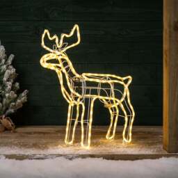 Warm White LED Reindeer - Christow - thumbnail 6