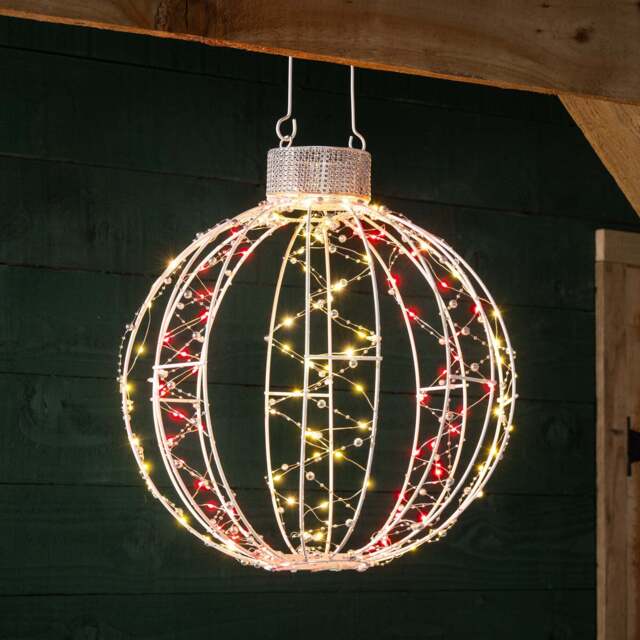 3D Light Up Christmas Bauble (40cm) - Christow - image 1
