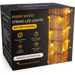 Battery Christmas Lights (Green Cable) - Christow