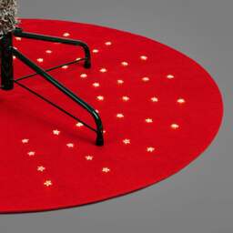 Starry LED Christmas Tree Mat (90cm) - Christow - thumbnail 3