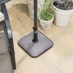Square Parasol Base – 11kg - Christow - thumbnail 4