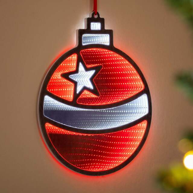 Christmas Bauble Infinity Light - Christow - image 1