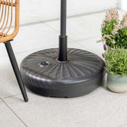 Round Plastic Parasol Base – 35kg - Christow - thumbnail 1