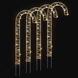 Battery Operated Micro LED Candy Canes - Christow - thumbnail 2