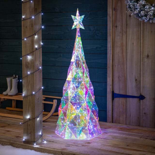 Large Iridescent Christmas Tree – 110cm - Christow - image 1