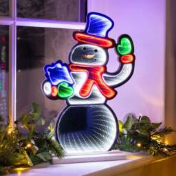 Christmas Snowman Infinity Light - Christow - thumbnail 2