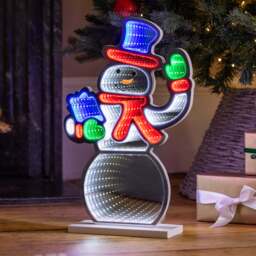 Christmas Snowman Infinity Light - Christow