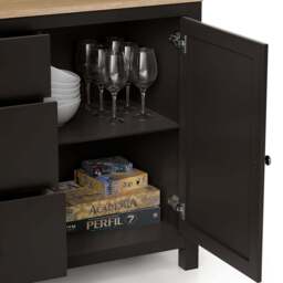 Dartmouth Sideboard with Cupboards & Drawers - Christow - thumbnail 4