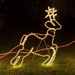 Santa Sleigh & Reindeer Light - Christow - thumbnail 3