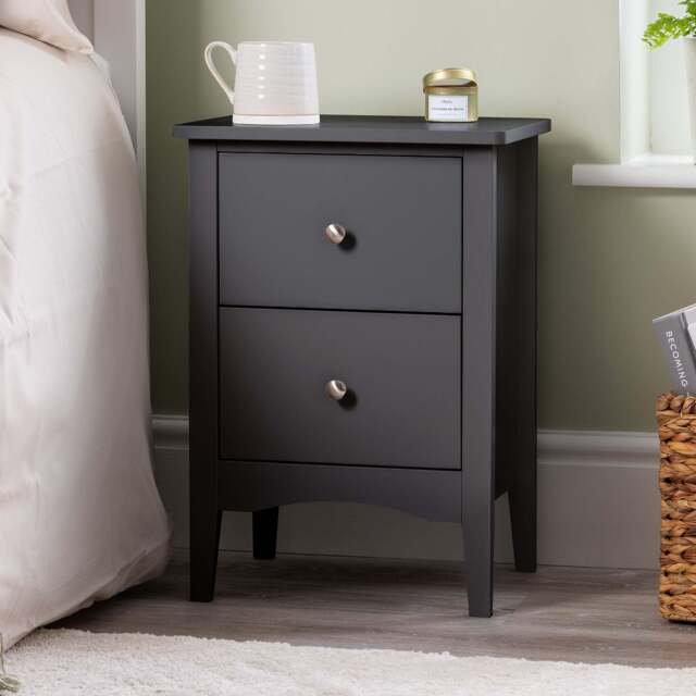 Ilsington 2 Drawer Bedside Table - Christow - image 1