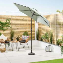 Crank & Tilt Parasol – 2.4m - Christow - thumbnail 5