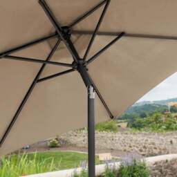 Crank & Tilt Parasol – 2.4m - Christow - thumbnail 3